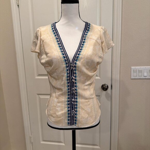 Mayle 100% Silk Blouse Top - Rare - Picture 1 of 3
